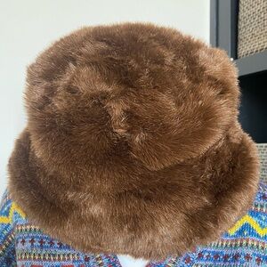 Vintage Ben Berger Hat Luxury Collection  Retro Cossack Brim Faux Fur
